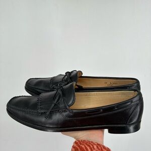 Allen Edmonds Mens 13 B Alton Black Slip On Comfort Leather Dress Shoes Career